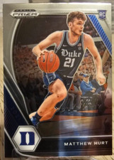 2021 Panini Prizm Draft Picks Matthew Hurt RC #34 Memphis Grizzlies