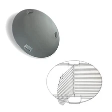 Pit Barrel Cooker Original Ash Pan and Hinged Crate Kit - Stainless Steel Ash...