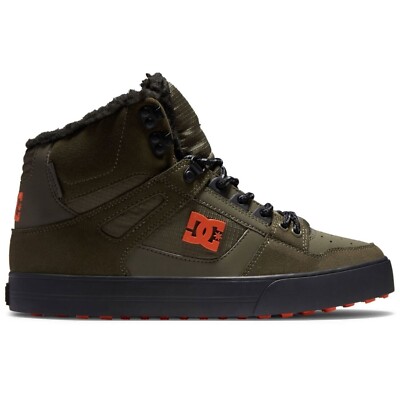 DC Shoes Pure High-Top WC WNT DUSTY OLIVE ORANGE WINTERSCHUHE NEU 38 39 4...