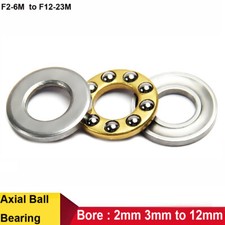 Thrust Bearings Miniature Plane Axial Ball Bearing Bore 2mm 3mm 4mm 5mm to 12mm
