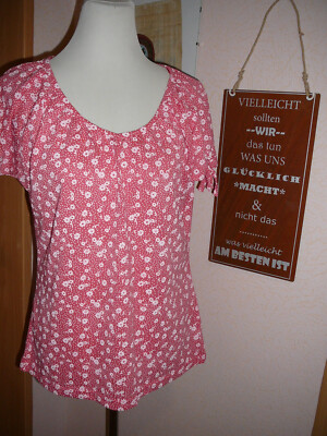 Multiblu Bluse ,Tunika,Schlupfbluse   ,Rosa/weiße Blumen  Gr.L/XL,Neu#