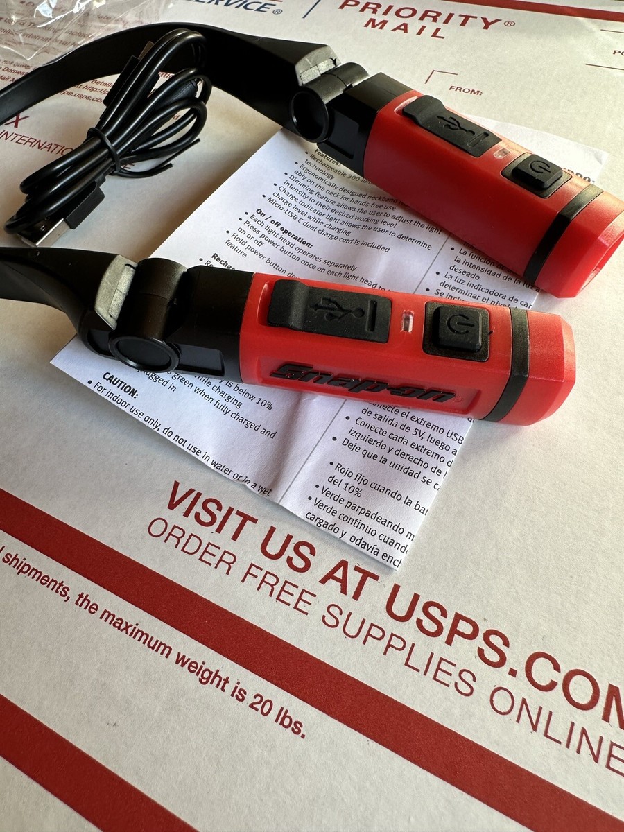 Snap-on ECHDD012AR Rechargeable Neck LED Light. Removable Magnetic