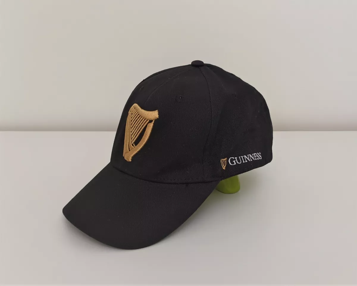 Guinness Baseball Cap Black Adjustable Hat Snapback Beer Made Of