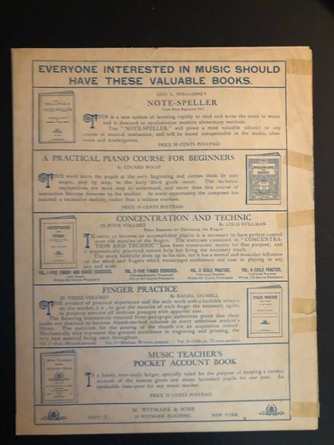 Spartiti musicali vintage prima guerra mondiale "Pretty Little Maiden on the Screen" da "Under Many... - Foto 3 di 3