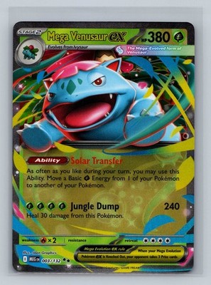 Mega Venusaur ex Double Rare  ME01: Mega Evolution 003/132 Pokemon NM