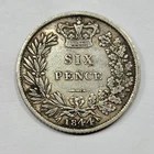 1844 Victoria Sixpence — photo from another recent sale