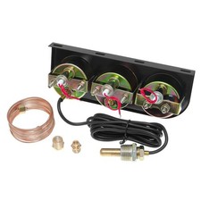 12v 24v Compatible 52mm 3-in-1 Gauge For Voltage Oil Pressure Coolant Temp