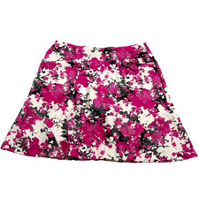 Tail Womens Golf Skort Sz S Pink Black White Floral Print Stretch Pockets