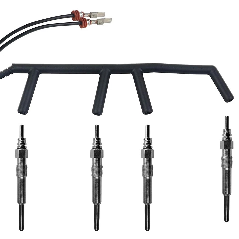 Faisceau + 4 Bougies Préchauffage Pour Audi A3 1.9 TDI 90 110 130 028971766 - Photo 2/4