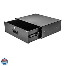 Server Cabinet Case 19 Inch Rack Mount DJ Locking Lockable Deep Drawer with K...