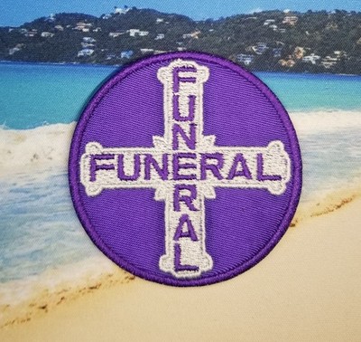EMBROIDERED FUNERAL BADGE PATCH (Please Read Ad)