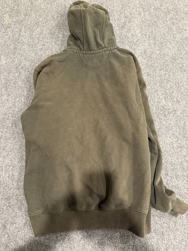 Carhartt Hoodie Mems L Green Rain Defender Paxton 1/4 Zip Heavyweight KE9 - Picture 6 of 6