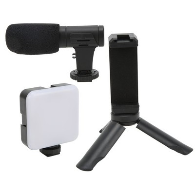 Professional Smartphone Vlog Shooting Kits With With Tripod Fill Light Mic F HOT