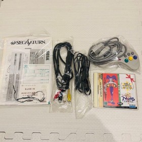 SEGA Saturn Console HST-0014 Complete Boxed Set Christmas NiGHTS Very Good