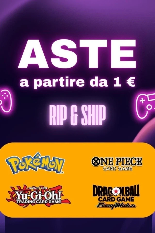 Live Rip&Ship e Aste da 1€ - TCG - Packmon Store