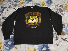 Vintage KATT OKC FM Radio Sweater 90's Adult Black Red Made In USA