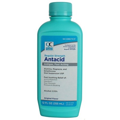 2 Pack Quality Choice Antigas, Fast-acting Antacid, Original, 12 fl oz