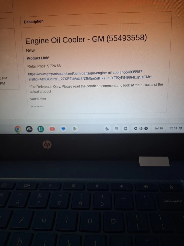 Bomba de agua Chevrolet GM OEM 16-18 motor Malibu 55493558 Foto 2 de 4