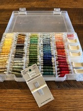 Embroidery Cross Stitch Carded Floss/Thread in Case 111 Skeins Extra Cards