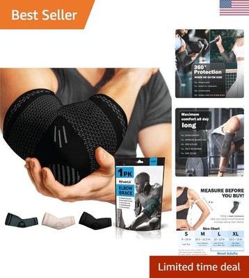 Elbow Brace Compression Support - Elbow Sleeve for Tendonitis, Tennis Elbow B...