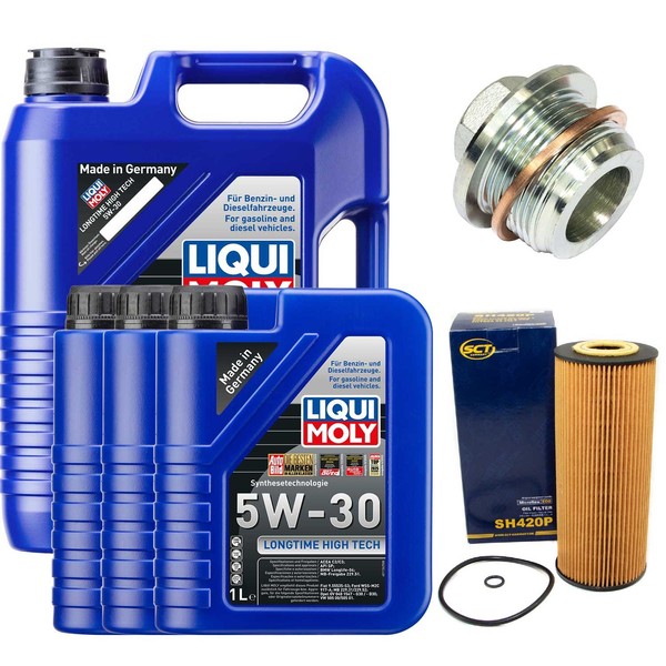 MotoröL Filter Set 5W-30 Liqui Moly 8 Liter + Schraube FüR VW LT 28-35 28-46 II-image