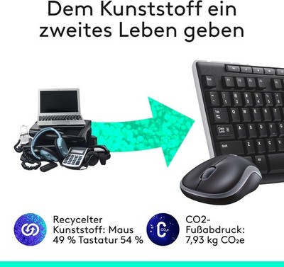 Logitech MK270 Wireless Keyboard and Mouse set, 2.4 GHz wireless connection