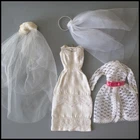 🤩LOT Barbie Garden Wedding, Here Comes The Bride, Veils Clothes Vtg 1960s🎁