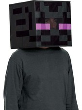Adult's Minecraft Enderman Block Head Mask Costume Accessory