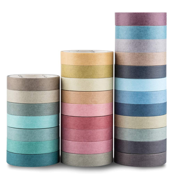 Washi Tape 28 Rollen Masking Tape Klebeband Bunt FüR Heimwerker, Dekoratives Han-image