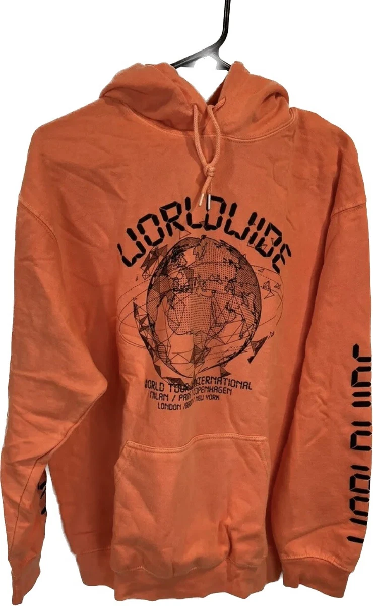 Pretty Little Thing SZ S Pull Over Graphic Worldwide Hoodie NWT