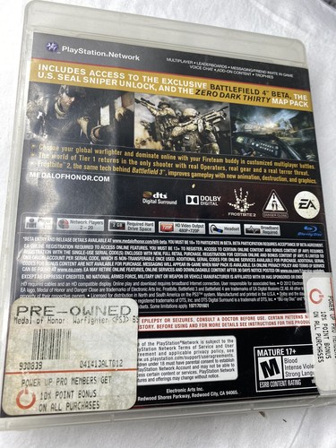 PS3 Lot of 2 Games Medal of Honor Warfighter & Sniper2 Ghost Warrior Pre Owned - Picture 2 of 8