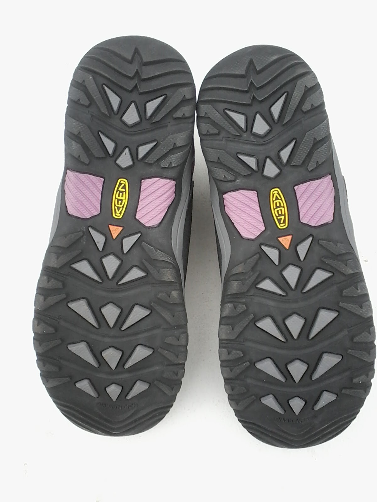 Scarpe scarponi da trekking Keen Targhee Mid WP Raven Tulipwood Youth taglia 7 (W taglia 9) rosa