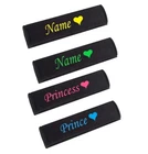 Personalised Name Heart Car Seat Belt Pad Shoulder Cover Cushion Baby Girls Gift
