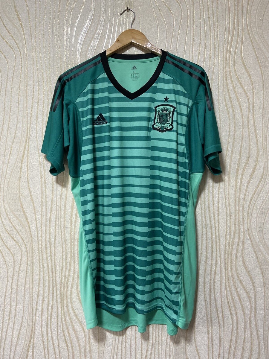 SPAIN 2018 2019 GOALKEEPER FOOTBALL SHIRT SOCCER JERSEY ADIDAS BR2703 sz XL  BWT