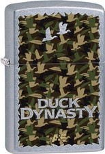Zippo 2015 Catalog Duck Dynasty Patterned Camouflage Street Chrome Lighter 28880