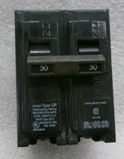 SIEMENS NE-1659 TYPE QP I-T-E CIRCUIT BREAKER 50 AMP 2 POLE #321E