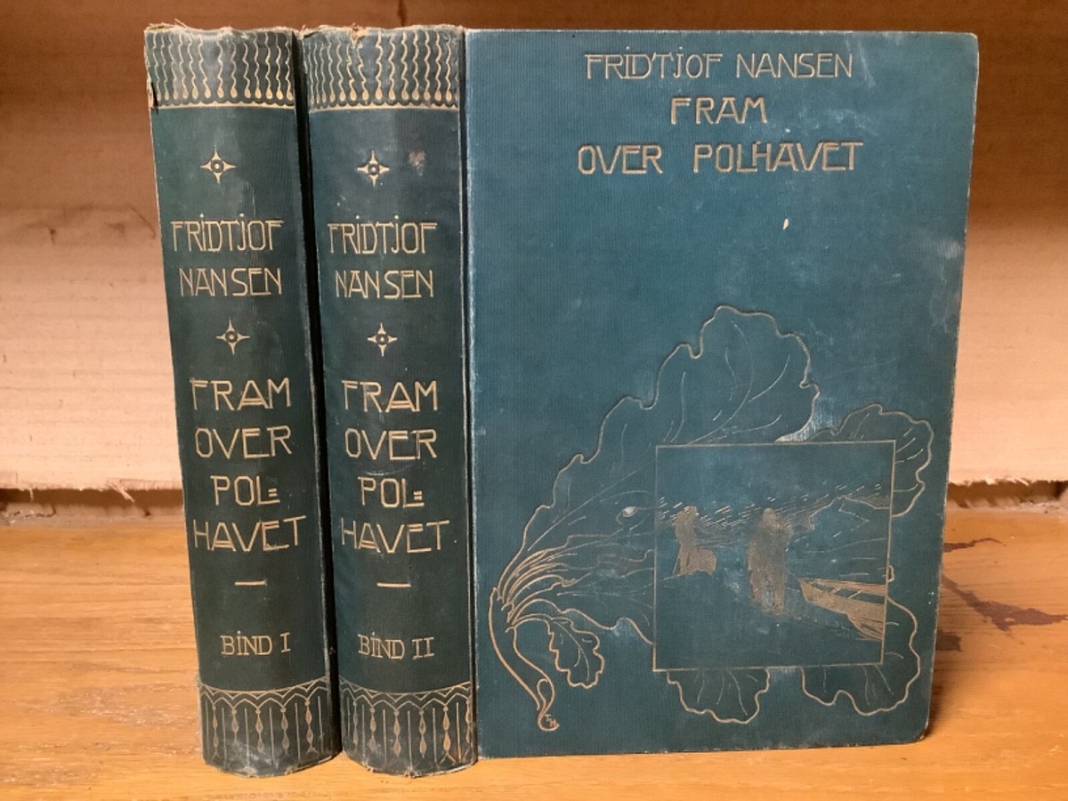 1897 True 1st Ed. Fram Over Polhavet - Fridtjof Nanson - 2 Vols
