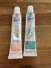 Swiss JUST Travel Size Set Manzanilla Manos Hand Cream Chamomile PediCream