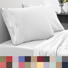 Sweet Home Collection 1800 Series Deep Pocket Microfiber 4 Piece Sheet Set