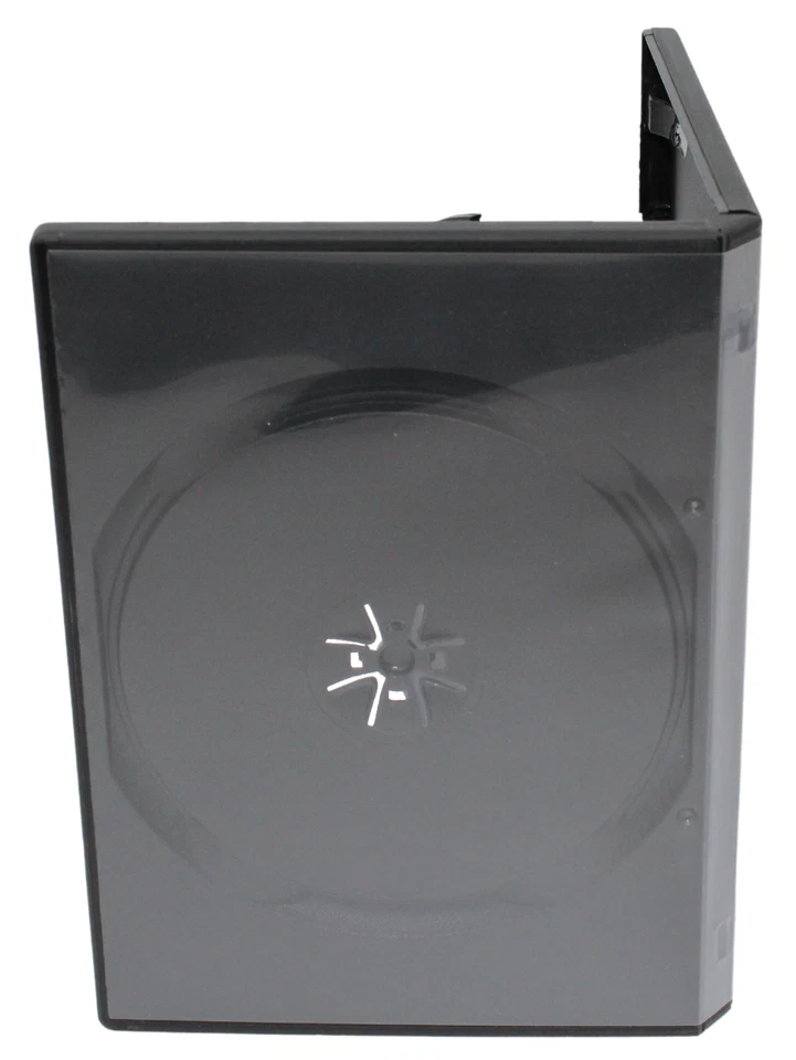 New Standard Black 3-Disc DVD Replacement 14mm Case Premium Movie Storage Shell - Image 3 of 4