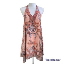 Altar’d State Pink Blush Halter Dress Medium NWT Boho Summer Beach Festival