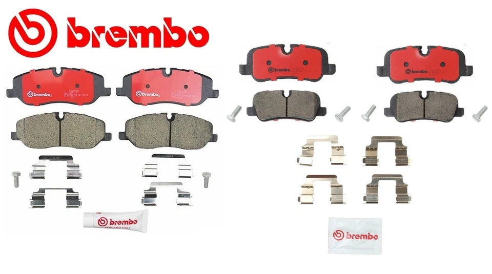 Juego de pastillas de freno delanteras + traseras Brembo P44013N/P44014N para Land Rover LR3 Range Rover Foto 2 de 2
