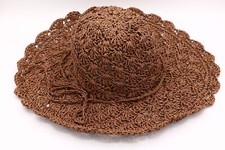 Cocoa Elegance: Women's Designer "Crocheted Look" Hat