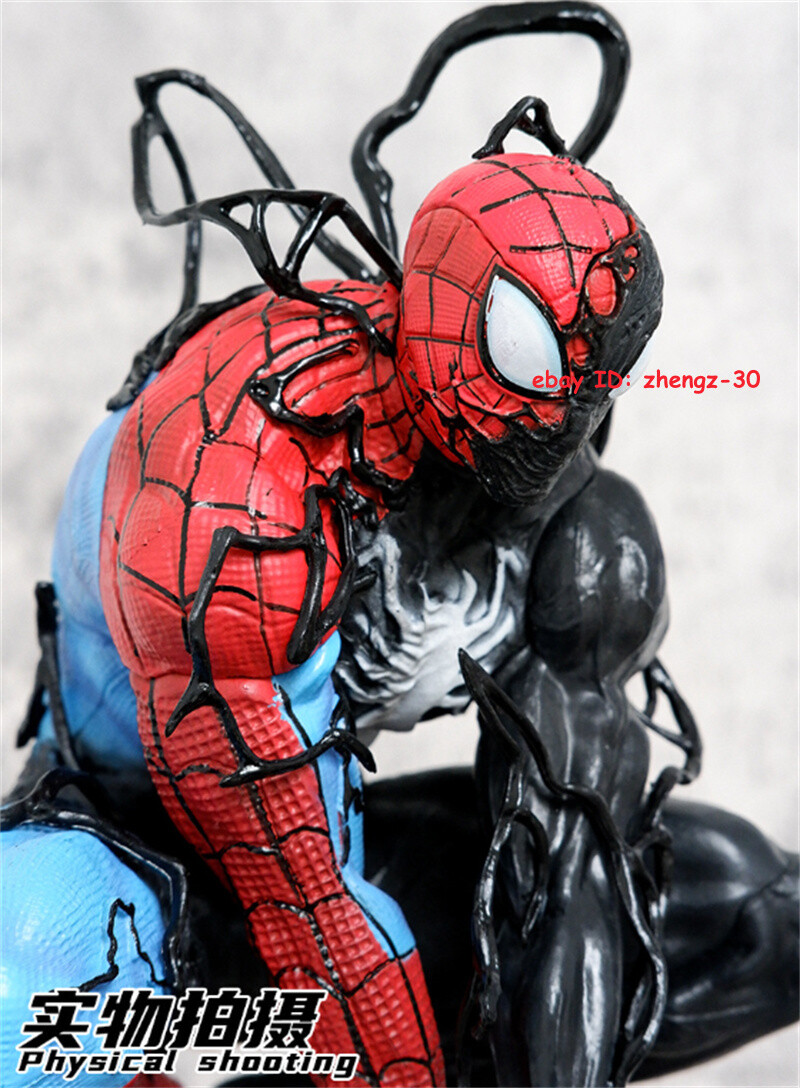 Symbiotic Spider Man Venom Action Figure LED PVC Model Statue