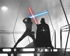 Star Wars graph Darth Vader Luke Skywalker Duel 8x10 PHOTO PRINT