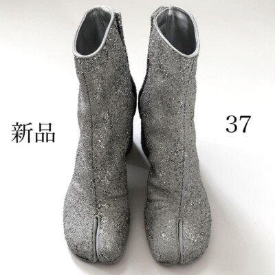 Maison Margiela 足袋ブーツ グリッター シルバー 38 中古・古着通販】Maison Margiela (メゾンマルジェラ) タビミラー