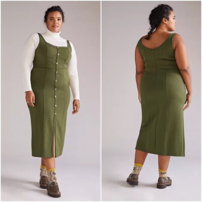 anthropologie moss green dress Anthropologie Green Dress Maid of Honor