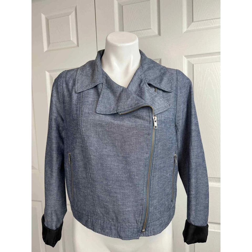 Женская мотокуртка Jill Jill Stuart Chambray размер M - Изображение 3 из 4