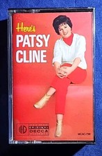 PATSY CLINE - HERE'S PATSY CLINE CASSETTE TAPE, 1988 