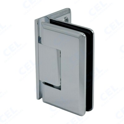 CP1N044, Wall Mount Offset Back Plate Hinge for 3/8' to 1/2' glass Shower Door